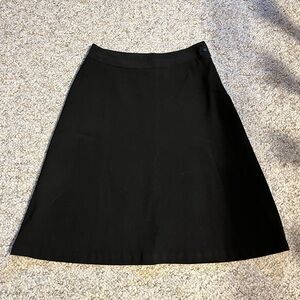 Petite Black Midi Pencil Skirt With Button Detail